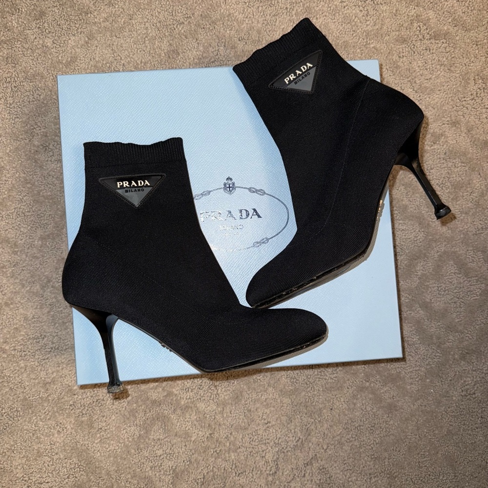 Prada Knit Bootie Heel